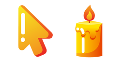 Minimal Gradient Candle Cursor