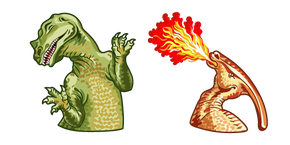 Fire-Breathing Parasaurolophus Meme Curseur