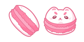 Cute Pink Cat-Macaron cursor
