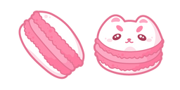 Cute Pink Cat-Macaron Cursor