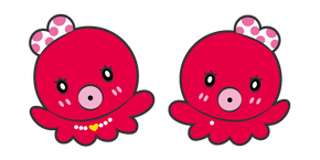 Chu-Chu-Ta-co the Red Octopus Curseur