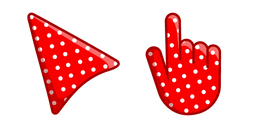 Red-White Polka Dot Curseur