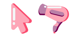 Minimal Pink Hair Dryer Cursor