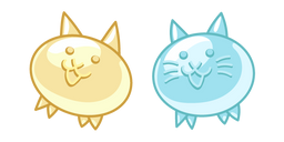 The Battle Cats Gummy Cat and Gummy Cat Soda Cursor