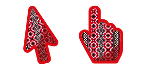 Курсор Red and Black Embroidery