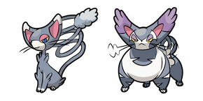 Pokemon Glameow and Purugly Curseur