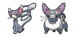 Курсор Pokemon Glameow and Purugly