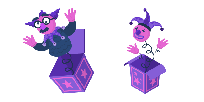 Purple Jack-in-the-Box Cursor