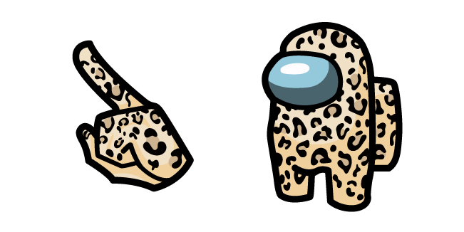 Among Us Leopard Character Cursor