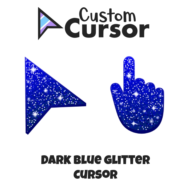 Dark Blue Glitter cursor – Custom Cursor