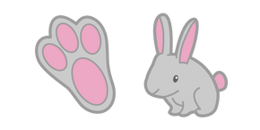 Курсор Cute Gray Bunny