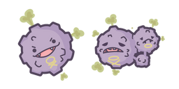 Cute Pokemon Koffing and Weezing Cursor