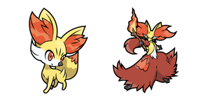 Pokemon Fennekin and Delphox Curseur