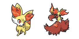 Pokemon Fennekin and Delphox Curseur