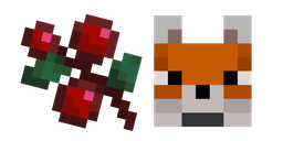 Minecraft Sweet Berries and Fox Curseur