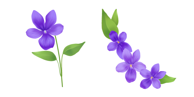 Viola Flower Cursor