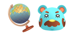 Animal Crossing Beardo and Globe Curseur