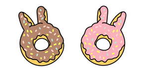 VSCO Girl Pink and Brown Easter Donuts Curseur
