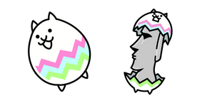 The Battle Cats Eggy Cat and Easter Cat Cursor
