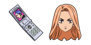 Курсор Tokyo Revengers Yuzuha Shiba and Phone