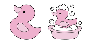 VSCO Girl Pink Bath Duck Curseur