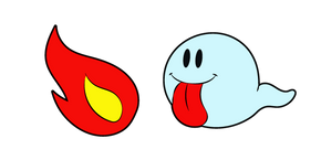 Kirby Booler and Flame cursor
