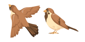 Brown Sparrow Cursor