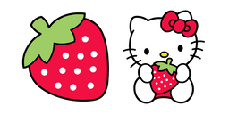 Hello Kitty and Red Strawberry Curseur