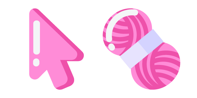 Minimal Pink Yarn курсор