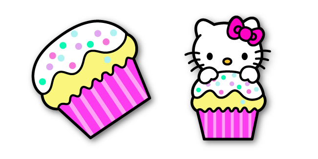 Hello Kitty and Cupcake Cursor