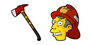 The Simpsons Skinner Fireman Cursor