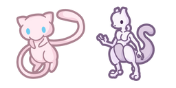 Cute Pokemon Mew and Mewtwo Curseur