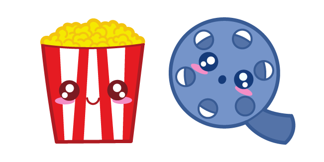 Kawaii Popcorn and Film курсор