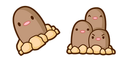 Cute Pokemon Diglett and Dugtrio Cursor