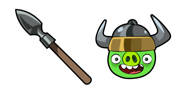 Angry Birds Viking Pig and Spear Cursor
