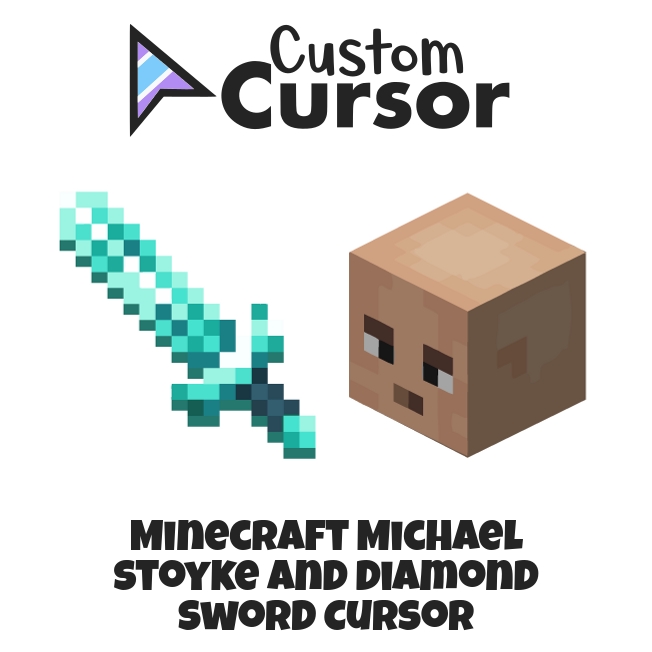 Minecraft Diamond Pickaxe and Block of Diamond cursor – Custom Cursor