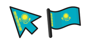 Kazakhstan Flag Curseur