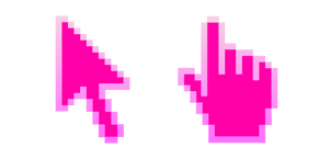 Hot Pink Pixel Curseur