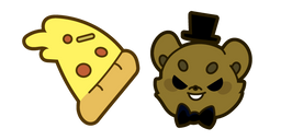 Cute Five Nights at Freddy's Freddy Fazbear and Pizza Curseur