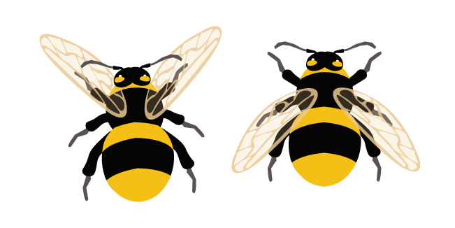 Yellow-Black Bumblebee Cursor