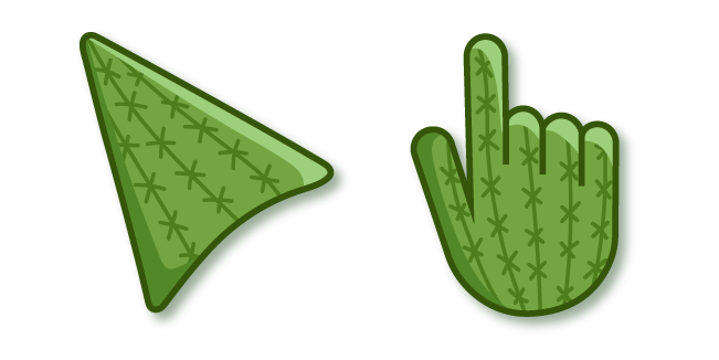 Green Cactus Pattern курсор