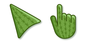 Green Cactus Pattern Cursor