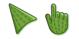 Green Cactus Pattern Curseur