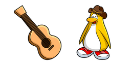 Club Penguin Franky and Guitar Cursor