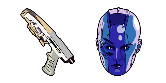 Guardians of the Galaxy Vol. 3 Nebula and Electric Blaster Cursor