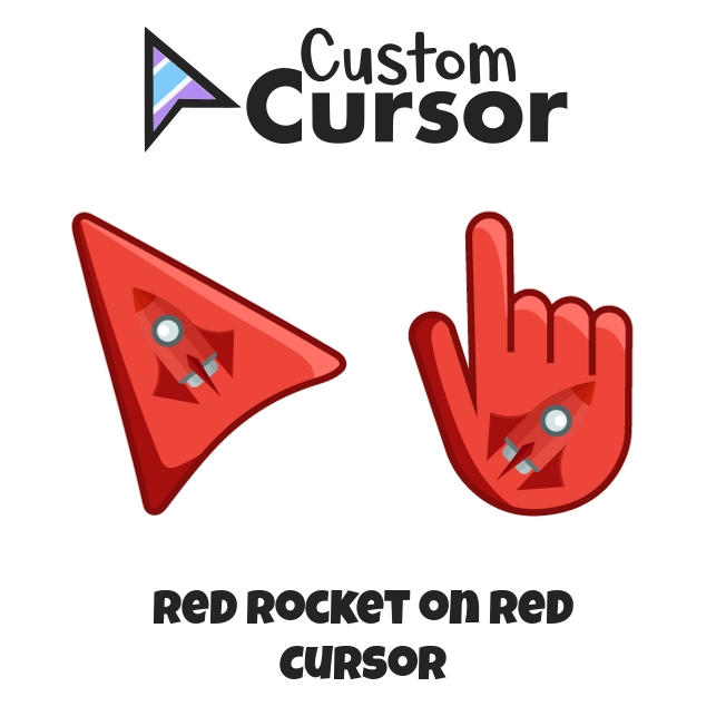 Red Rocket on Red cursor – Custom Cursor