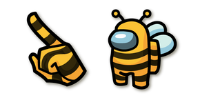Among Us Bee Character Cursor