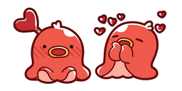 Cute Red Octopus Sausage Cursor