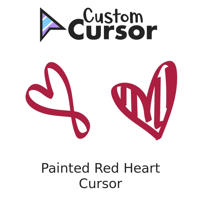 Polygonal Heart custom cursor for Chrome