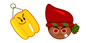 Cookie Run Red Pepper Cookie and Paprika cursor